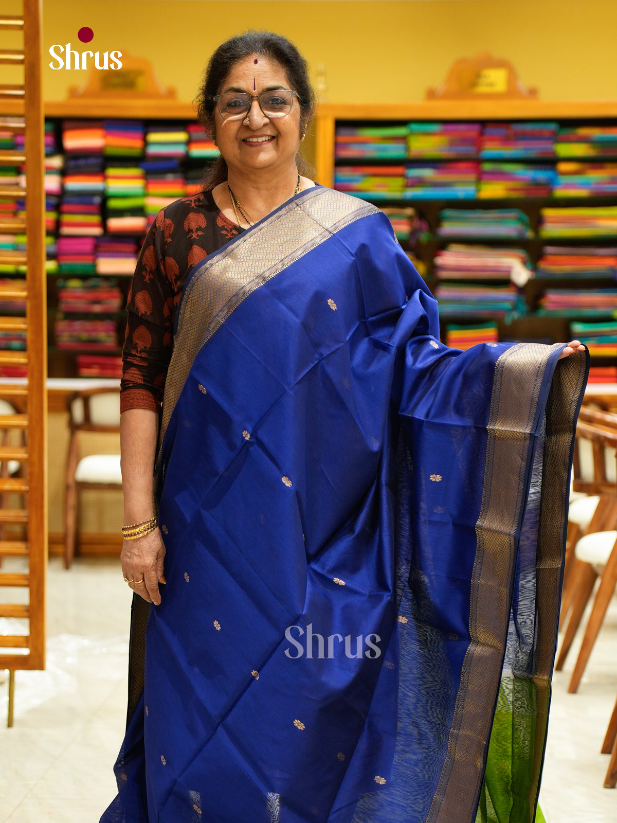 Maheshwari silkcotton Saree - EFS05138 - Shop on Shrus.com