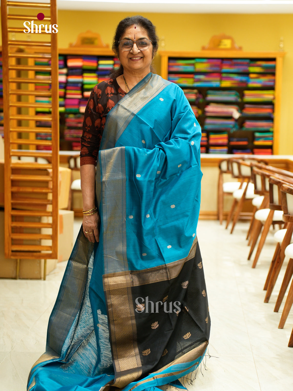 Maheshwari silkcotton Saree - EFS05139 - Shop on Shrus.com