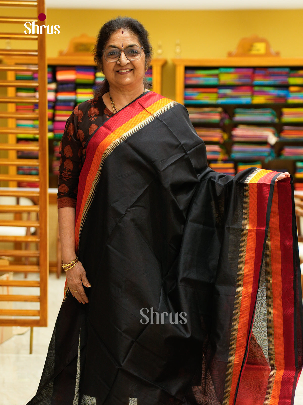 Maheshwari silkcotton Saree - EFS05152 - Shop on Shrus.com
