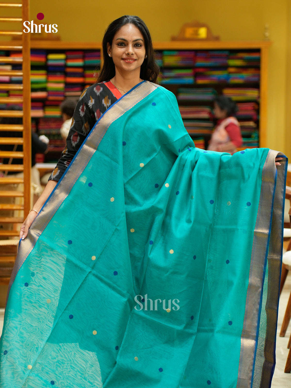 Maheshwari silkcotton Saree - EFS05154 - Shop on Shrus.com
