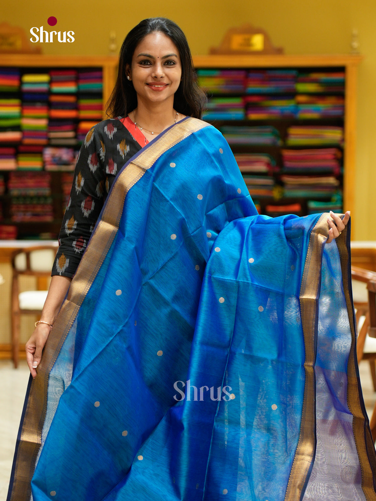 Maheshwari silkcotton Saree - EFS05156 - Shop on Shrus.com