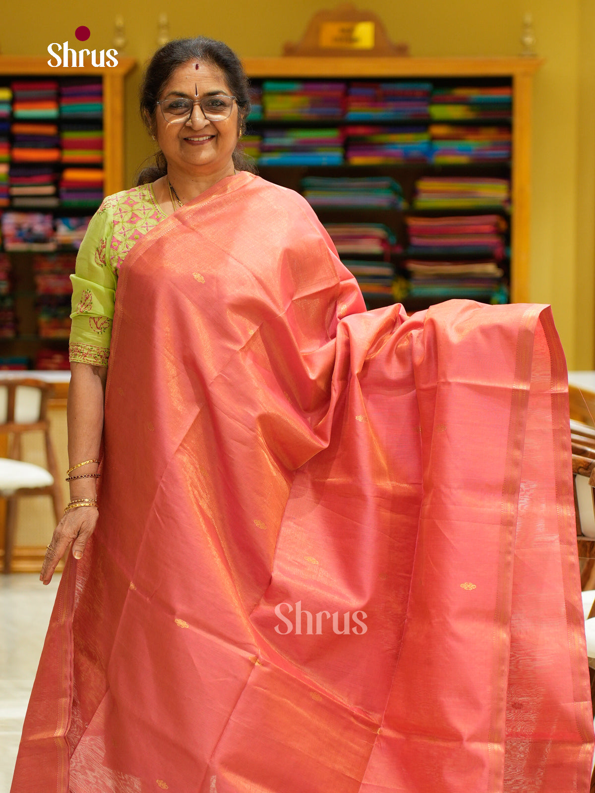 Maheshwari silkcotton Saree - EFS05157 - Shop on Shrus.com