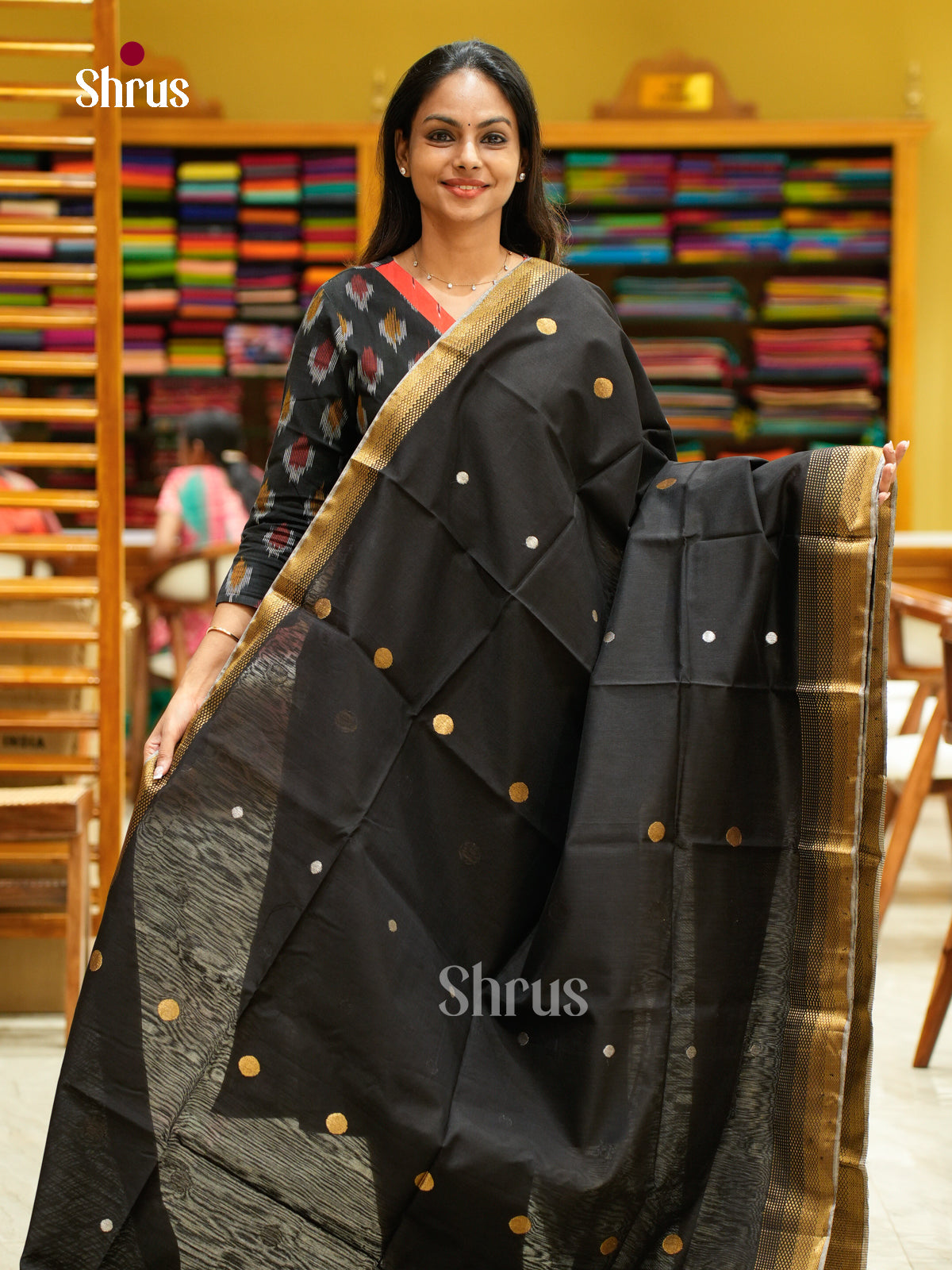 Maheshwari silkcotton Saree - EFS05179 - Shop on Shrus.com
