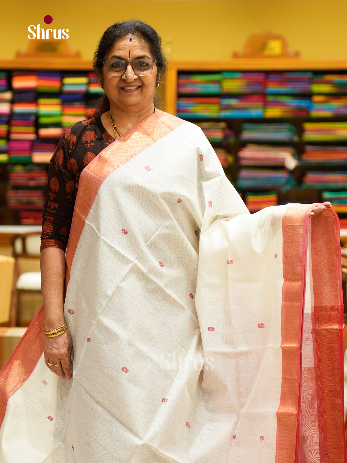 Maheshwari silkcotton Saree - EFS05203 - Shop on Shrus.com