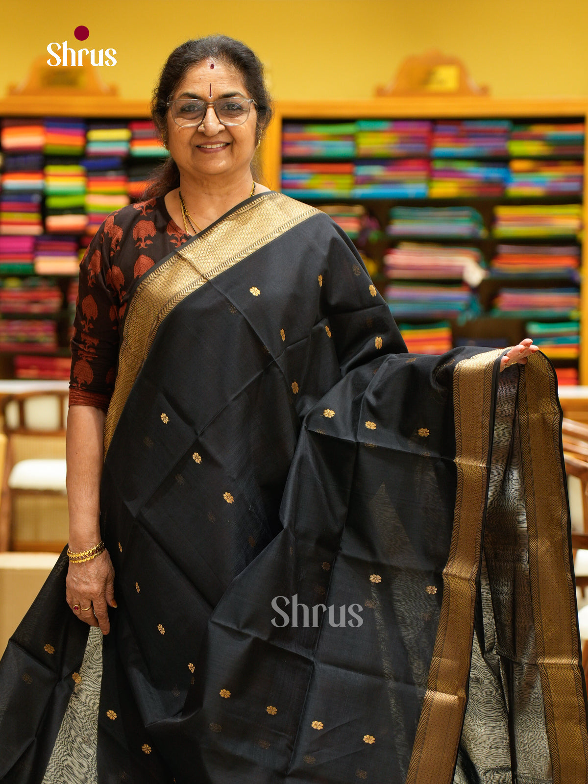 Maheshwari silkcotton Saree - EFS05208 - Shop on Shrus.com