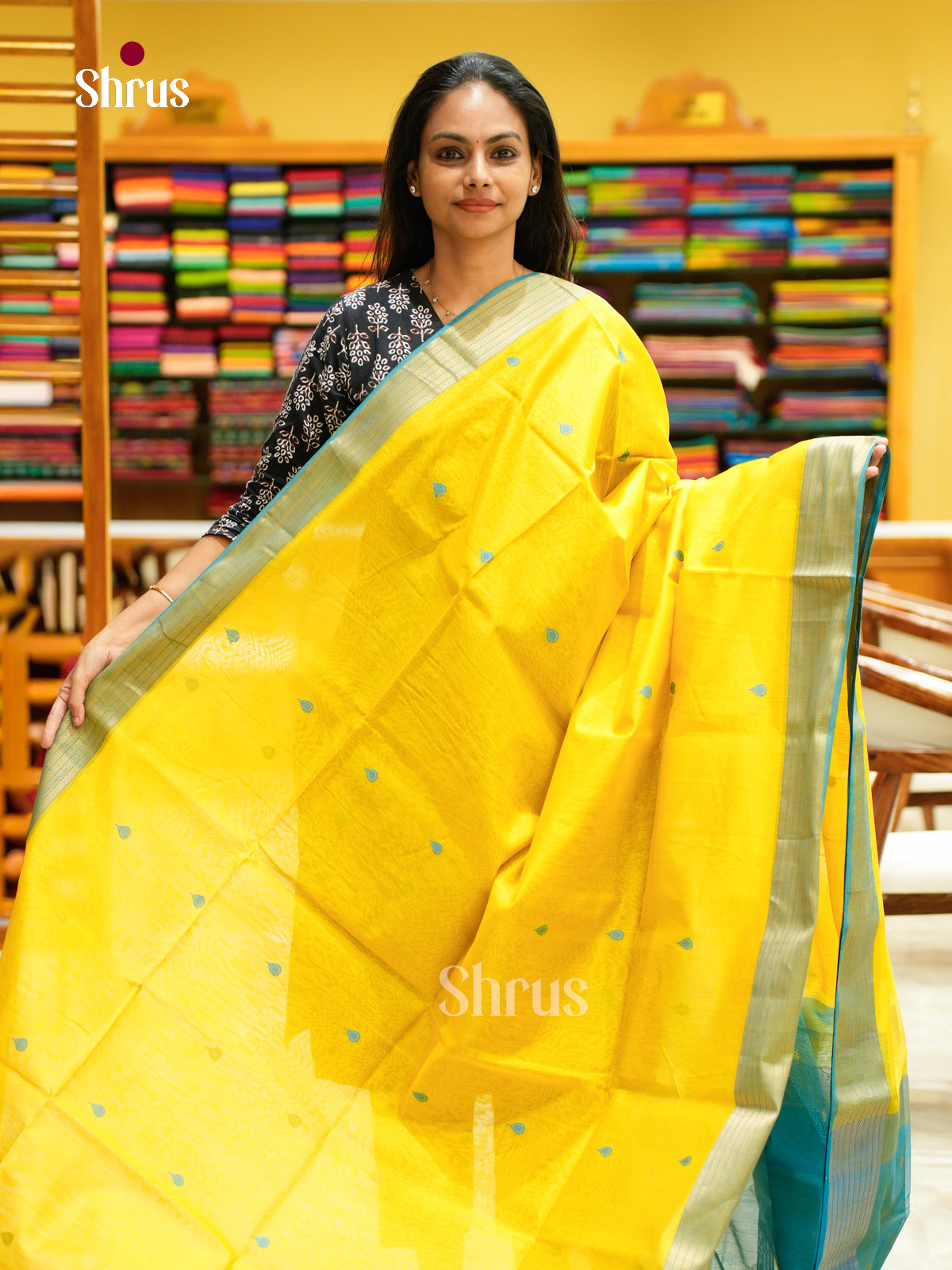 Maheshwari silkcotton Saree - EFS05225 - Shop on Shrus.com