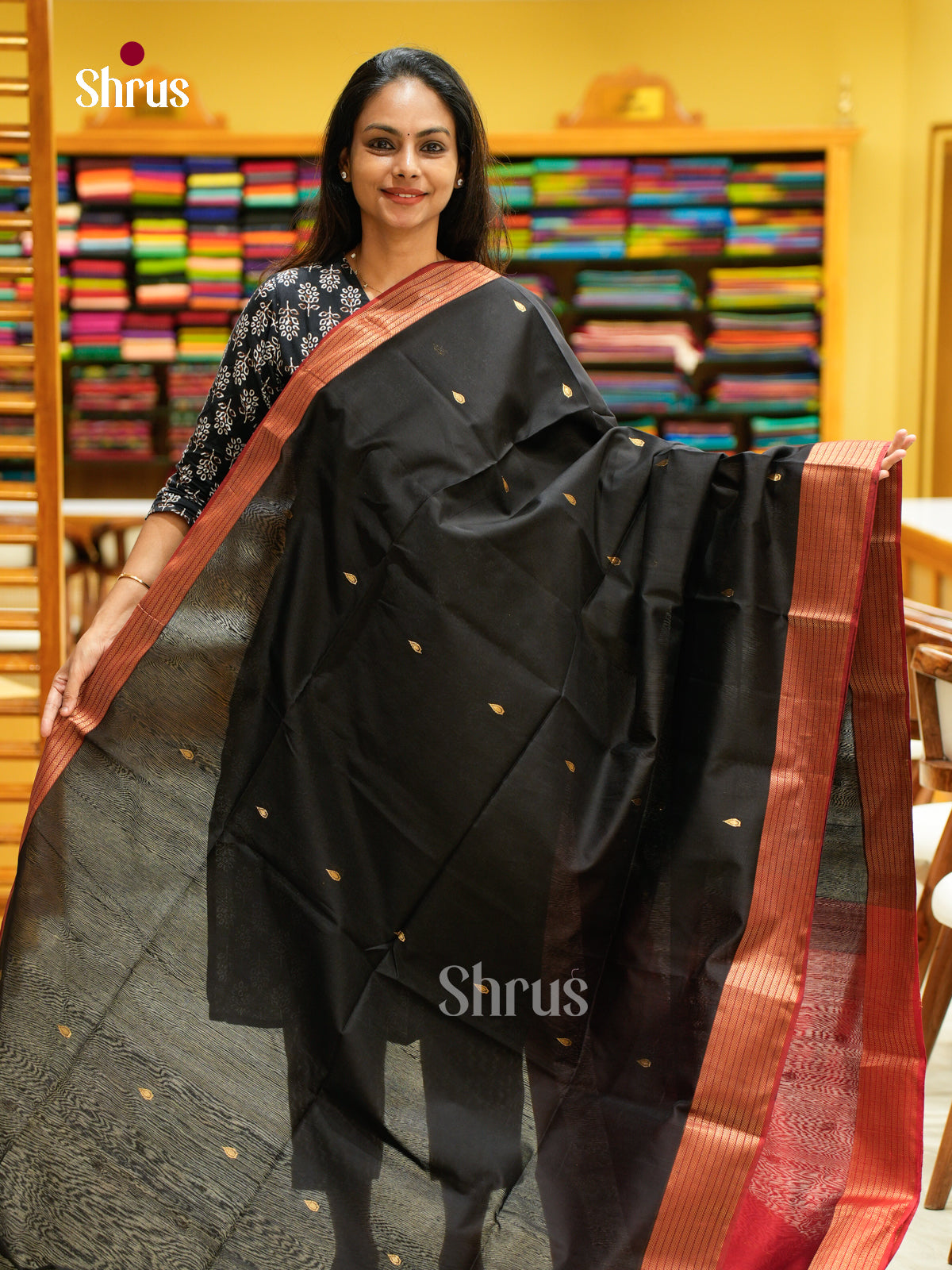 Maheshwari silkcotton Saree - EFS05229 - Shop on Shrus.com