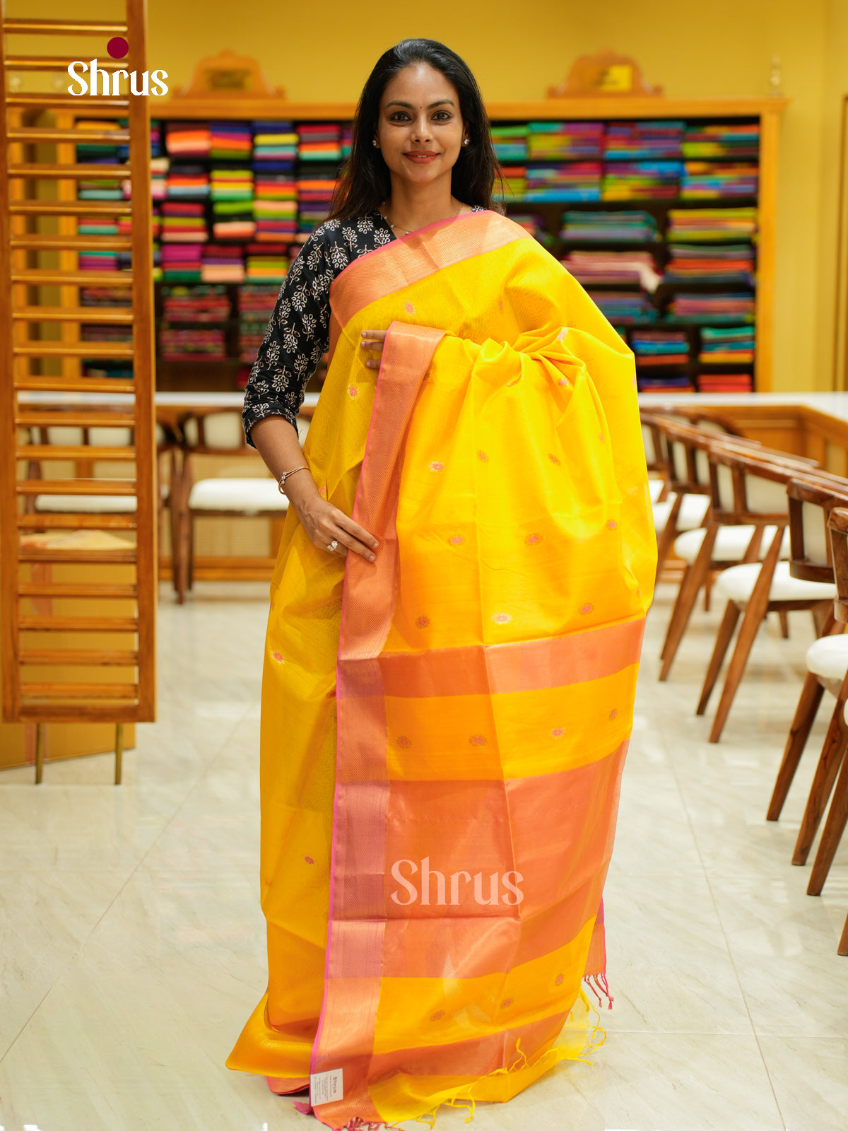 Maheshwari silkcotton Saree - EFS05245 - Shop on Shrus.com
