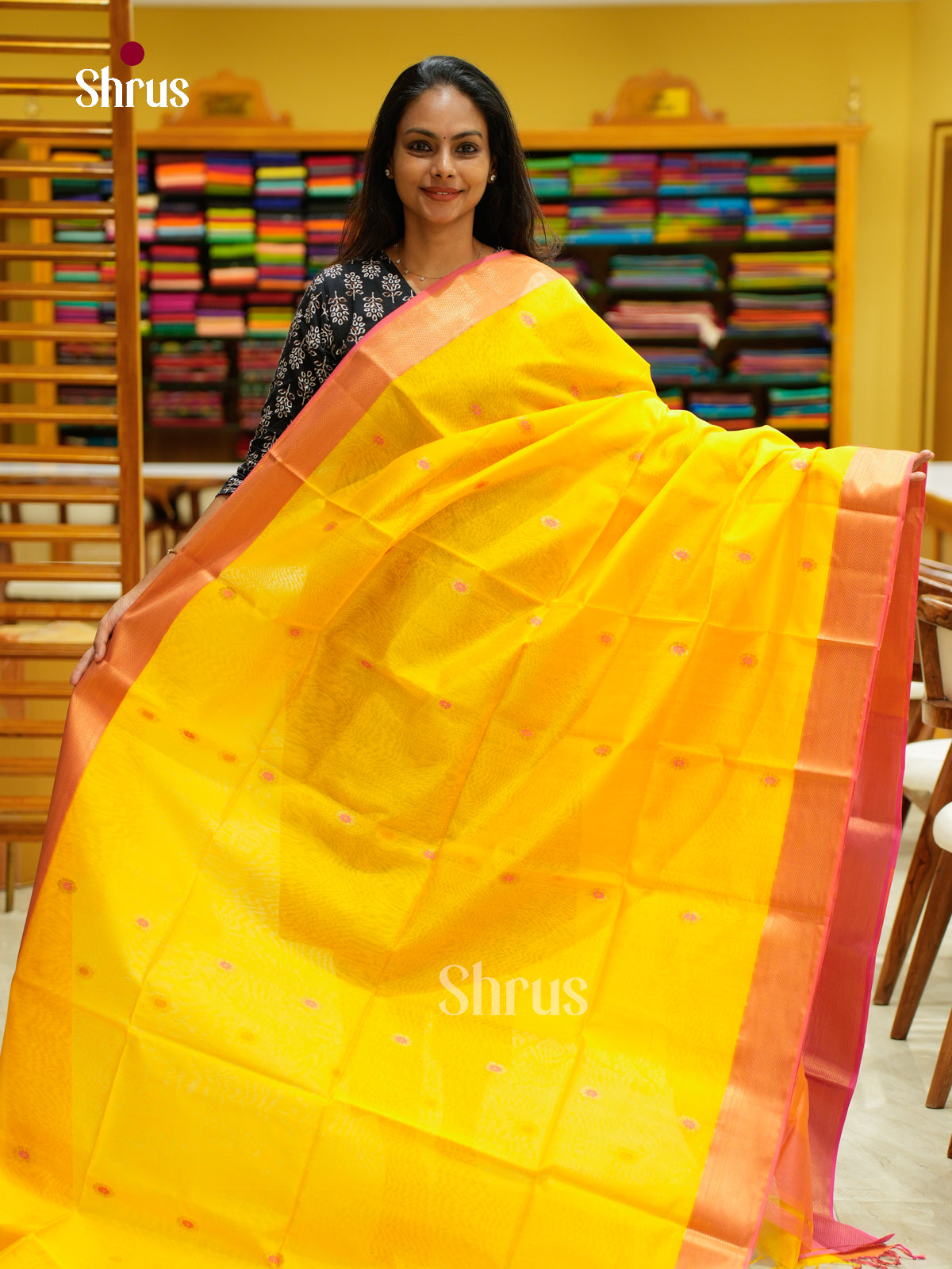 Maheshwari silkcotton Saree - EFS05245 - Shop on Shrus.com