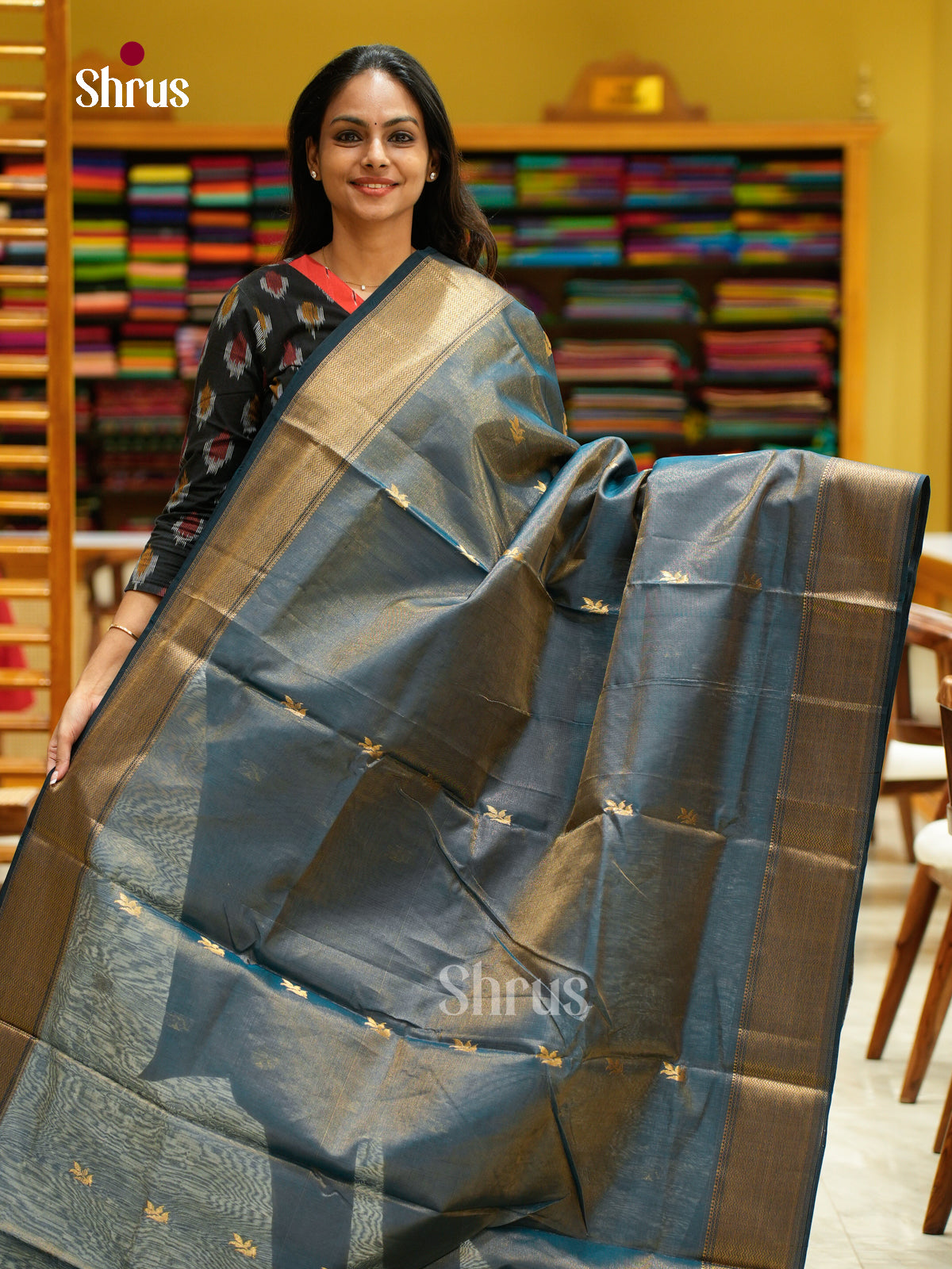 Maheshwari silkcotton Saree - EFS05261 - Shop on Shrus.com