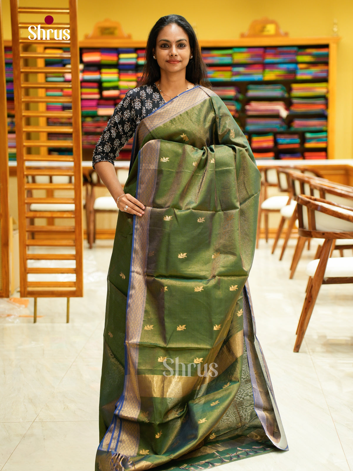 Maheshwari silkcotton Saree - EFS05267 - Shop on Shrus.com
