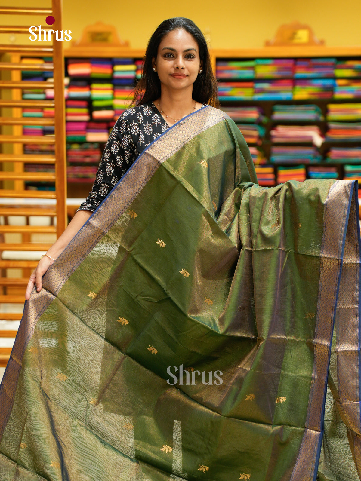 Maheshwari silkcotton Saree - EFS05267 - Shop on Shrus.com