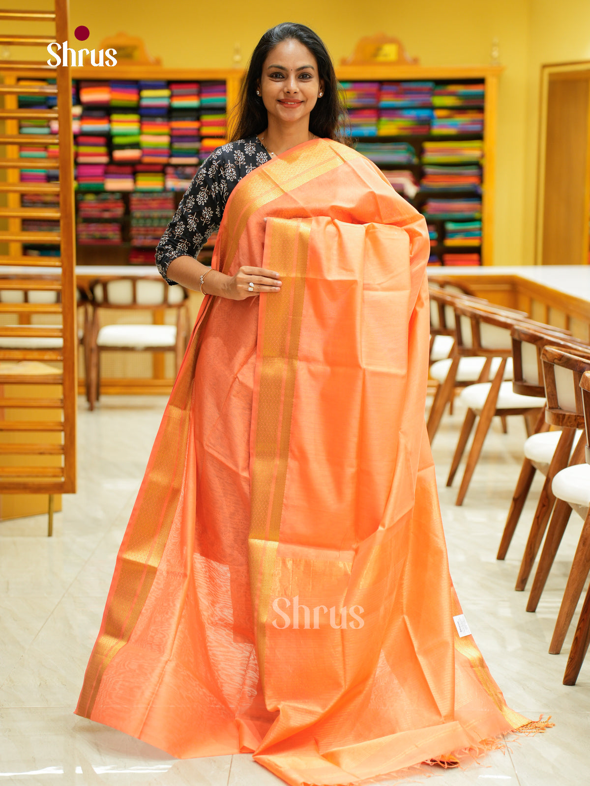 Maheshwari silkcotton Saree - EFS05279 - Shop on Shrus.com