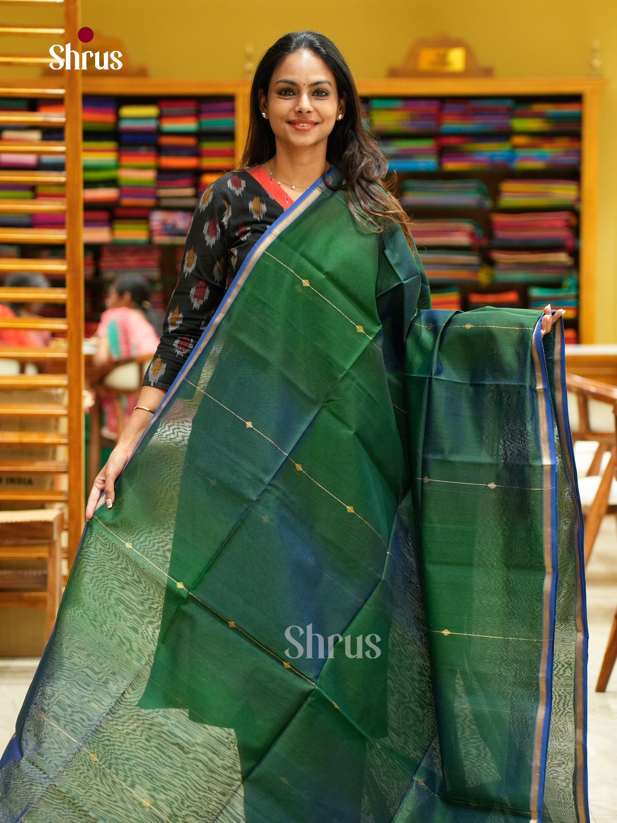 Maheshwari silkcotton Saree - EFS05286 - Shop on Shrus.com
