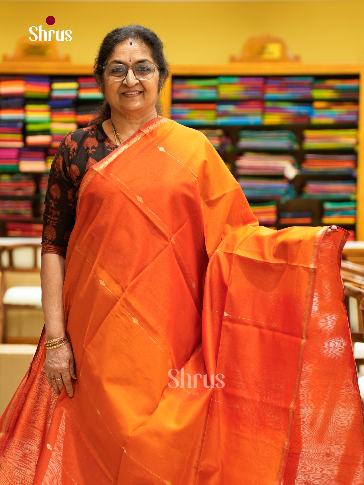 Maheshwari silkcotton Saree - EFS05289 - Shop on Shrus.com