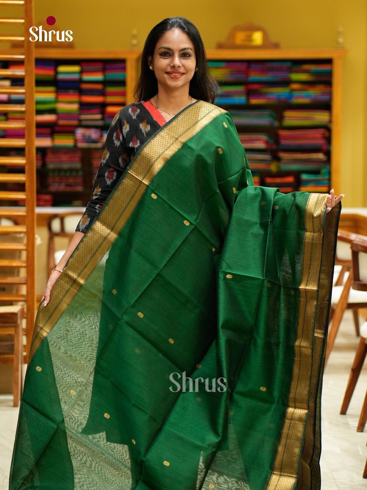 Maheshwari silkcotton Saree - EFS05304 - Shop on Shrus.com