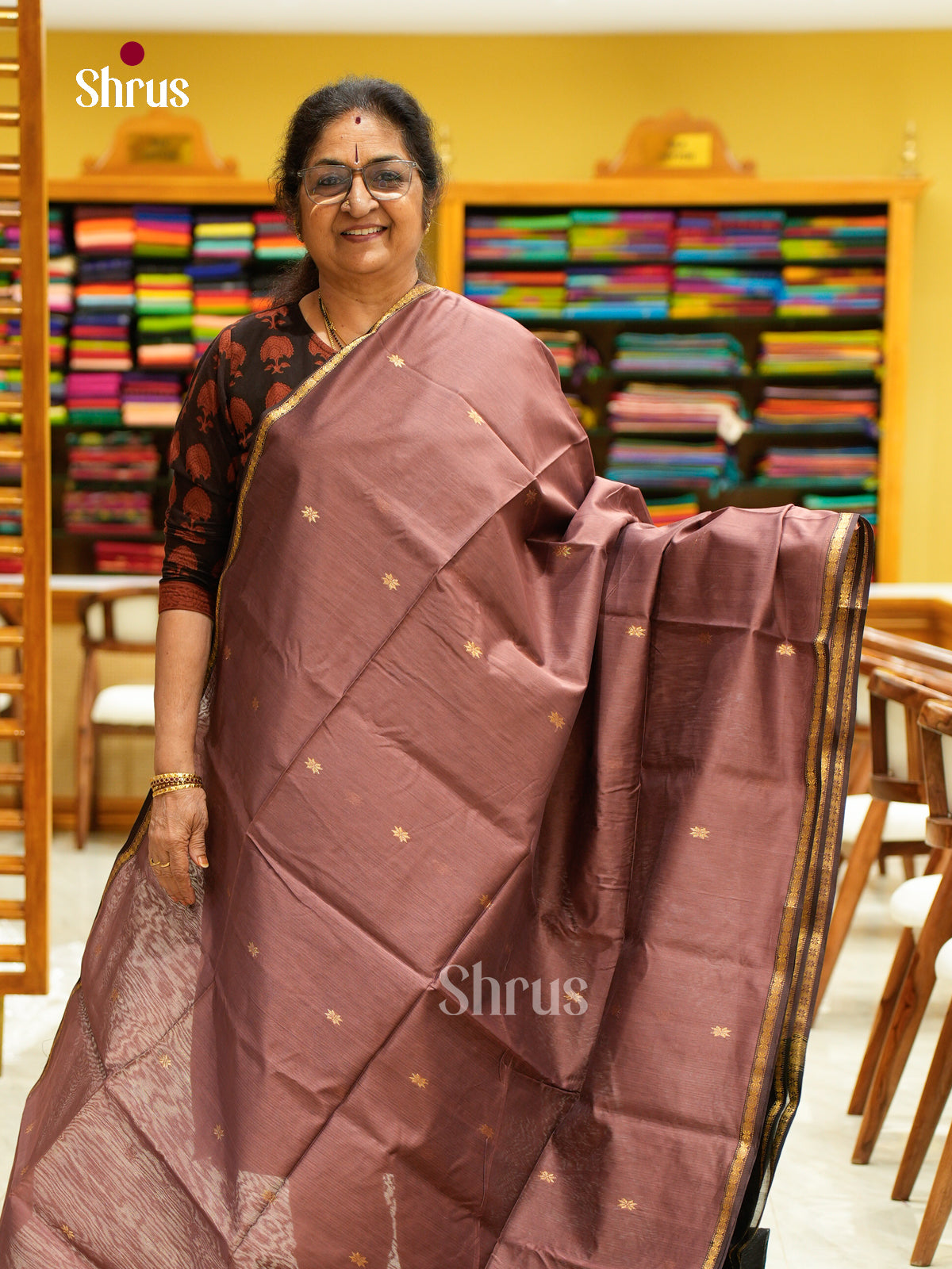 Maheshwari silkcotton Saree - EFS05325 - Shop on Shrus.com