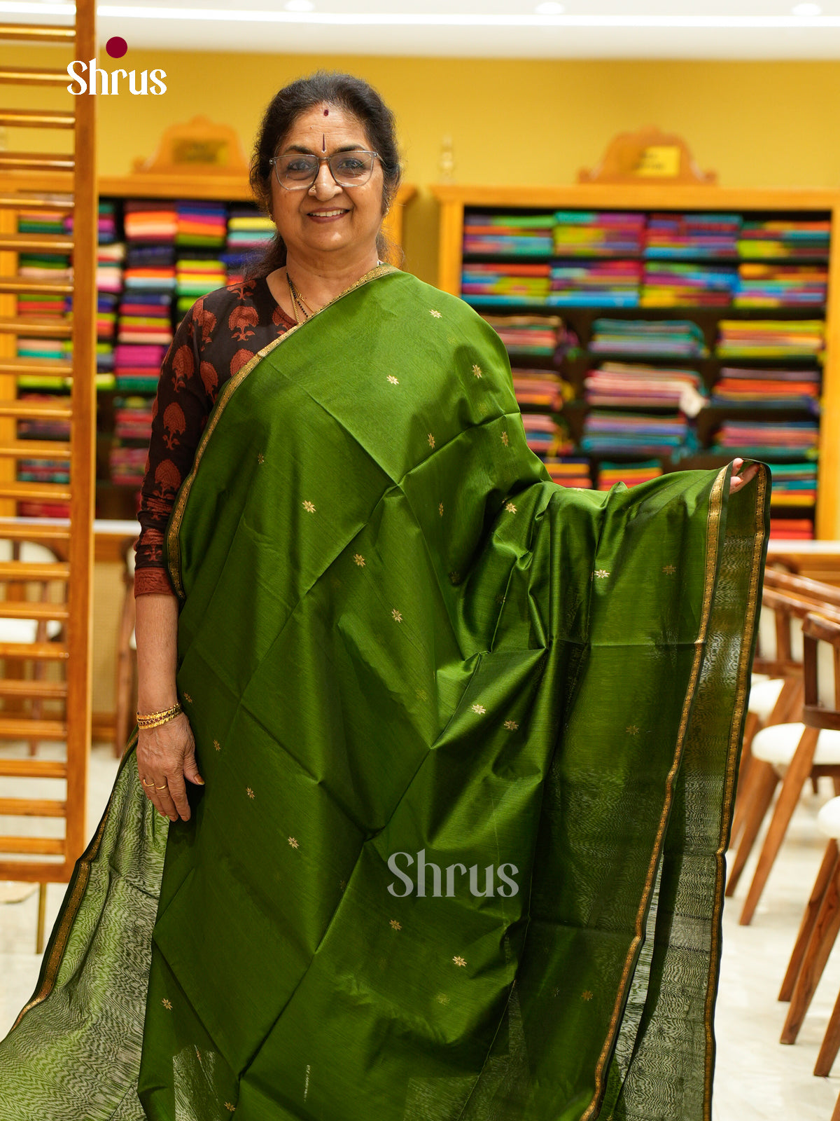 Maheshwari silkcotton Saree - EFS05329 - Shop on Shrus.com