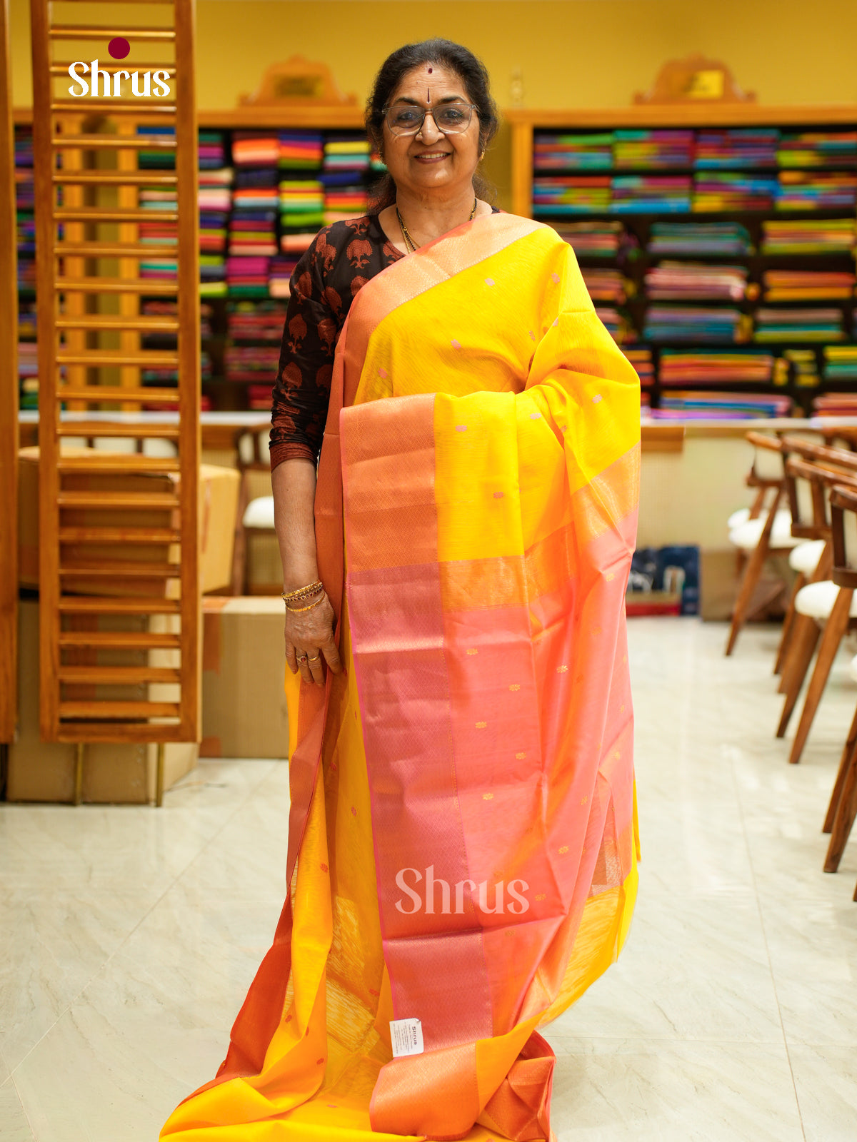 Maheshwari silkcotton Saree - EFS05335 - Shop on Shrus.com