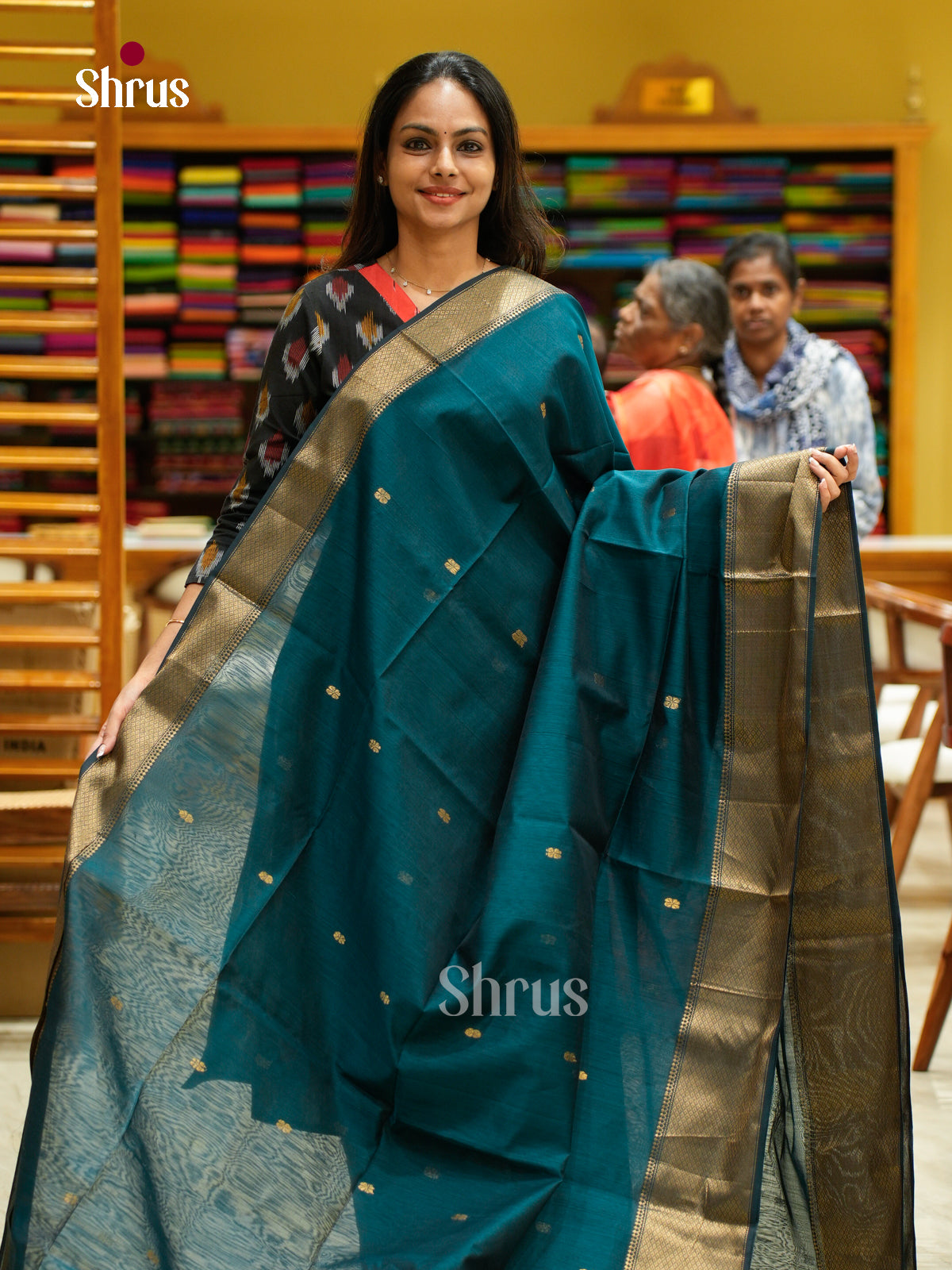 Maheshwari silkcotton Saree - EFS05338 - Shop on Shrus.com