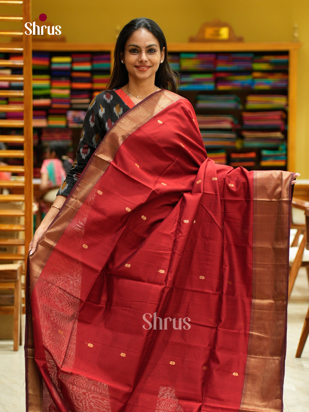 Maheshwari silkcotton Saree - EFS05340 - Shop on Shrus.com