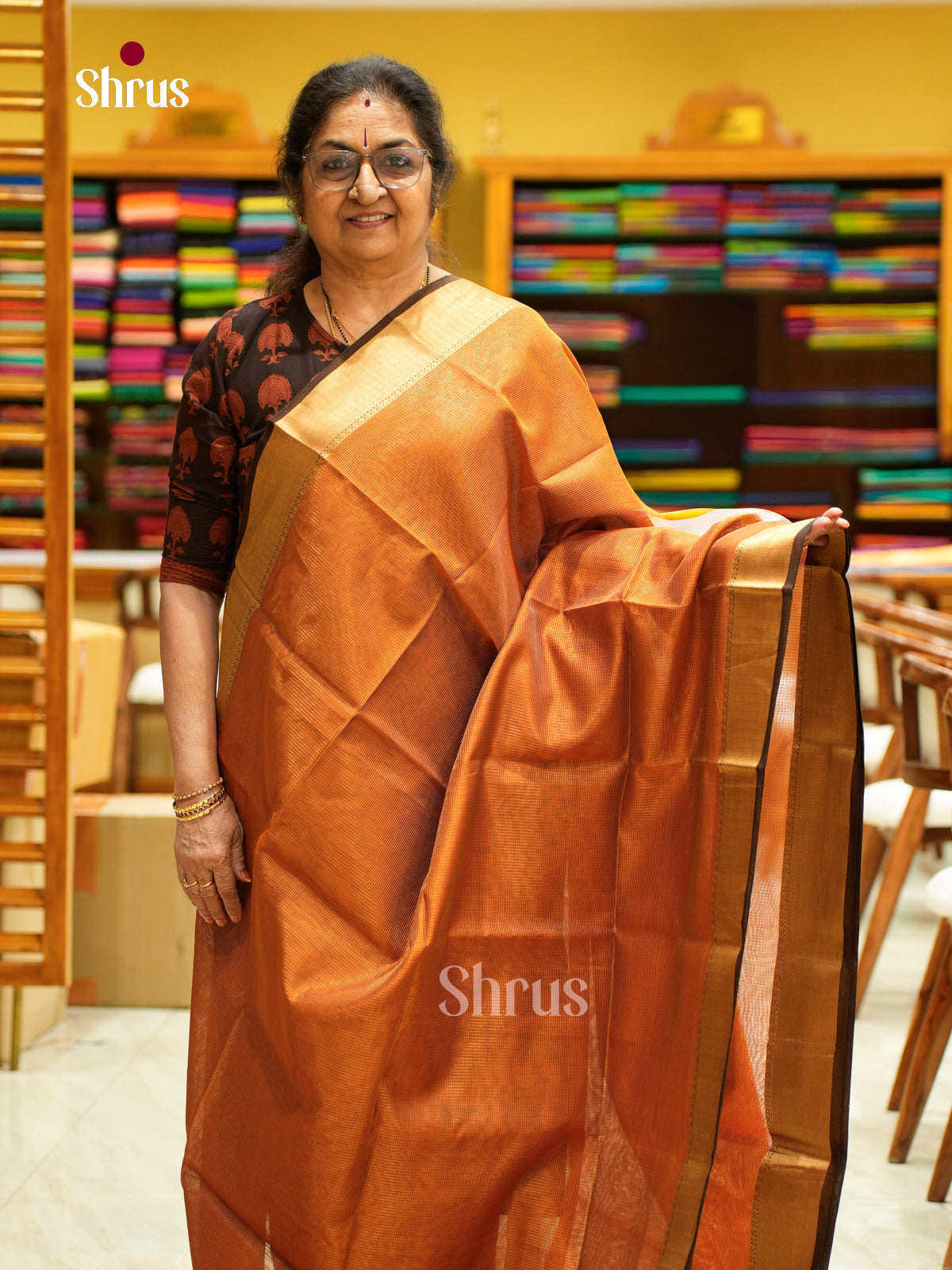Maheshwari silkcotton Saree - EFS05353 - Shop on Shrus.com