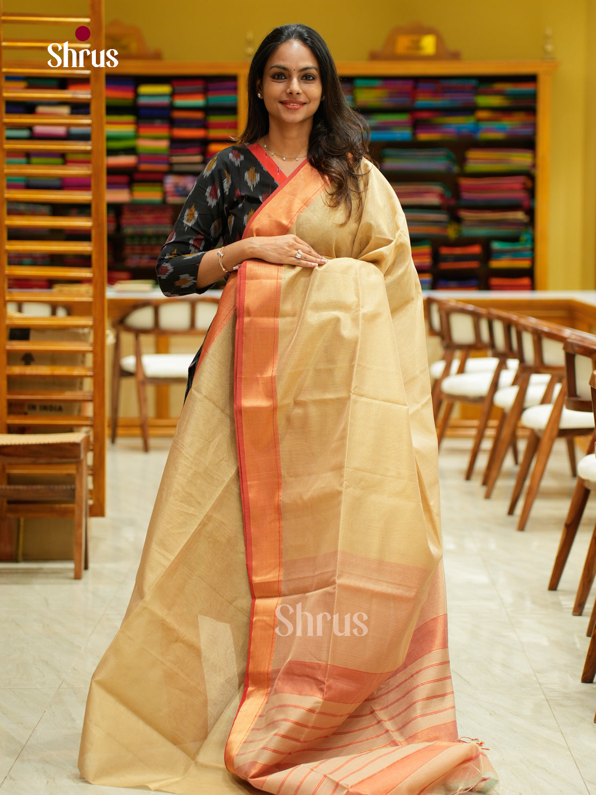 Maheshwari silkcotton Saree - EFS05358 - Shop on Shrus.com
