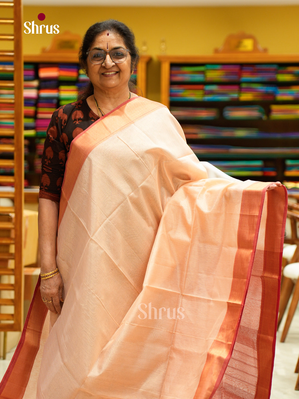 Maheshwari silkcotton Saree - EFS05360 - Shop on Shrus.com