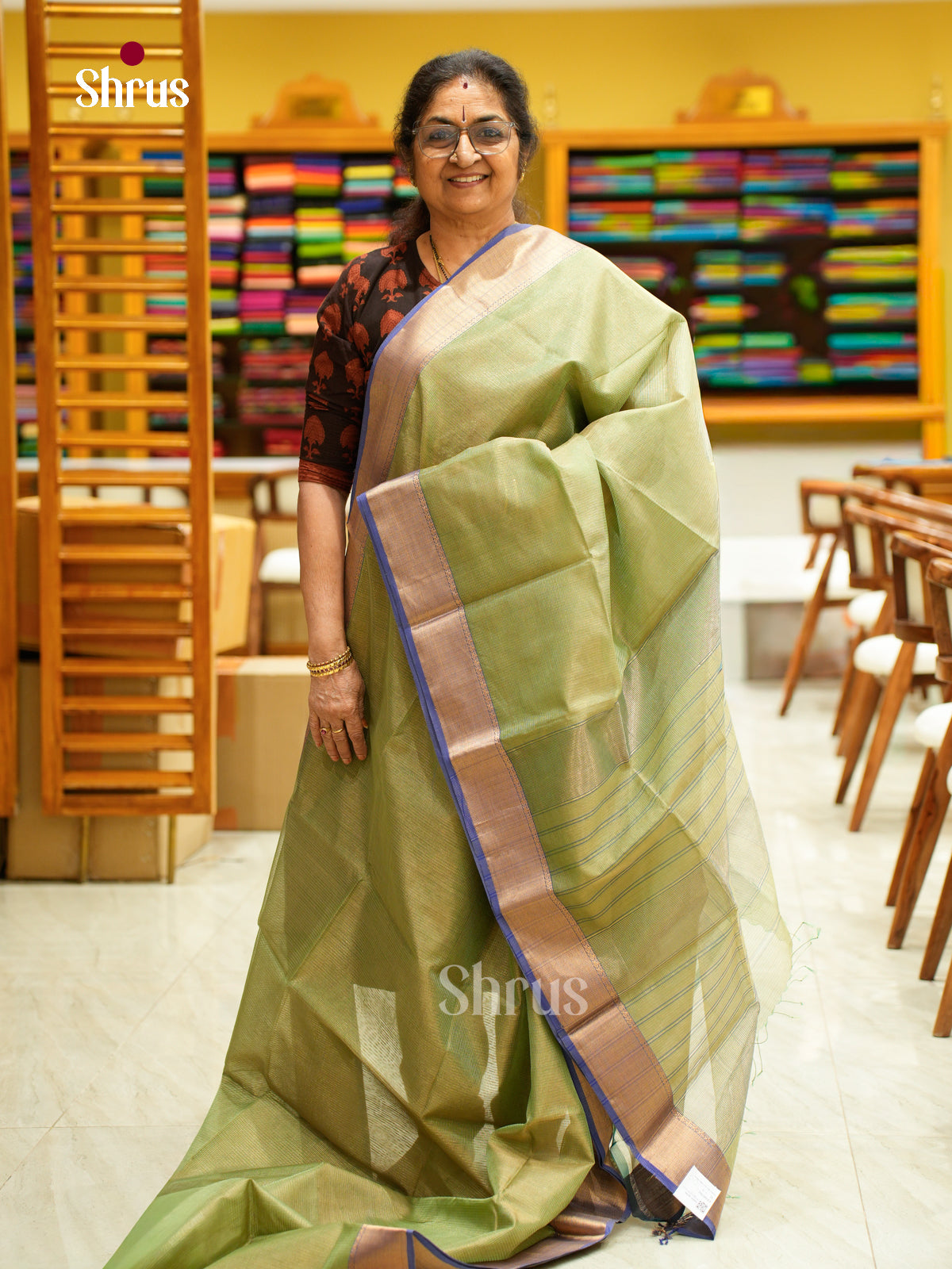 Maheshwari silkcotton Saree - EFS05362 - Shop on Shrus.com