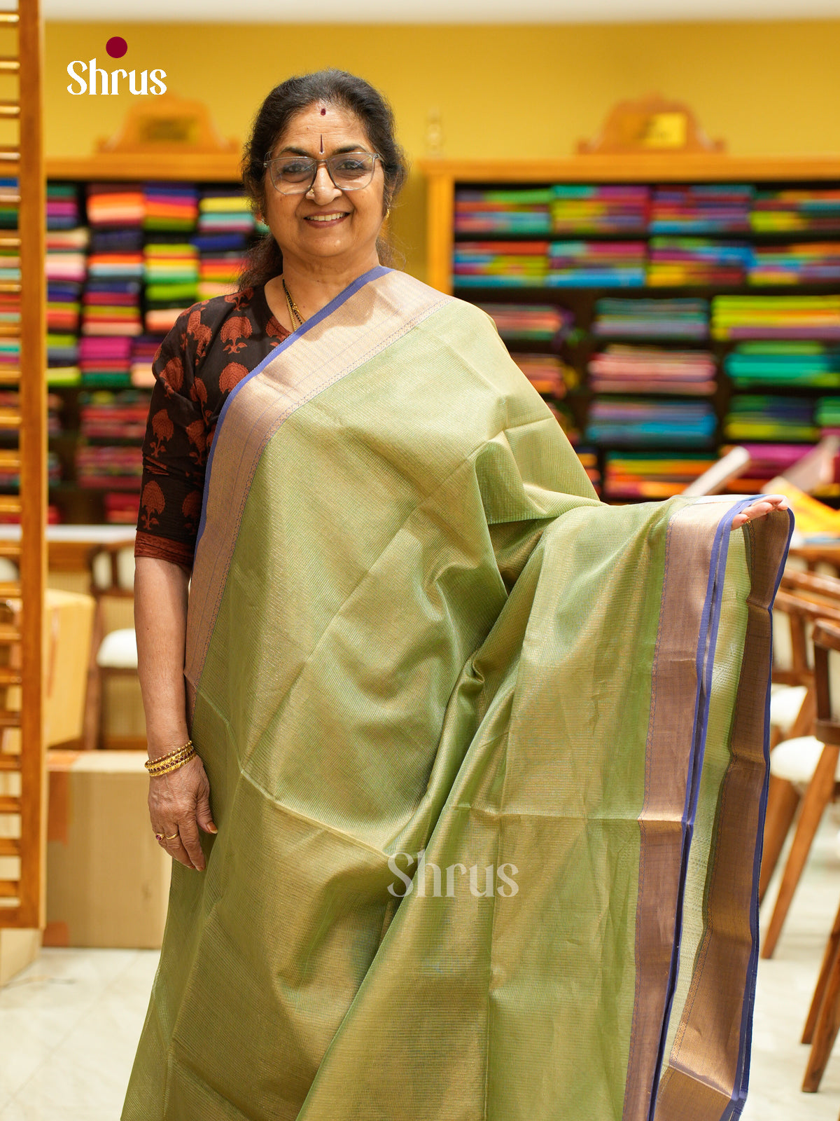 Maheshwari silkcotton Saree - EFS05362 - Shop on Shrus.com