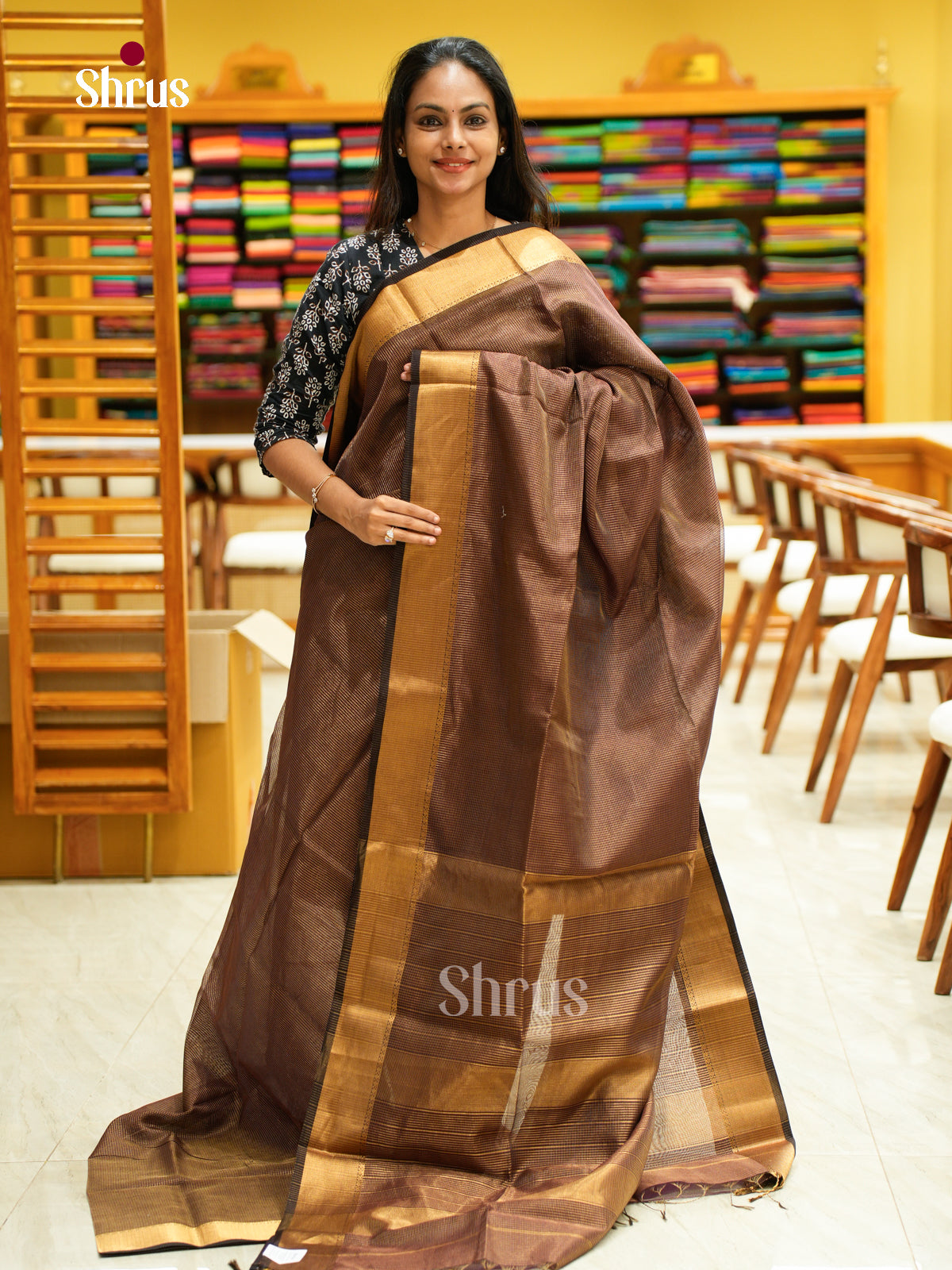 Maheshwari silkcotton Saree - EFS05364 - Shop on Shrus.com