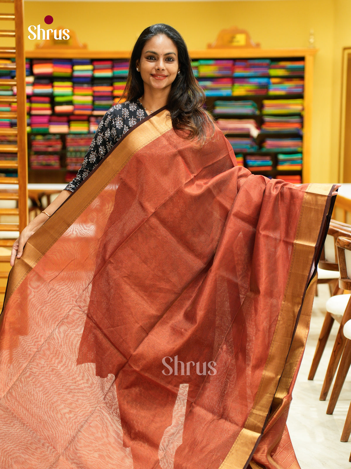 Maheshwari silkcotton Saree - EFS05368 - Shop on Shrus.com