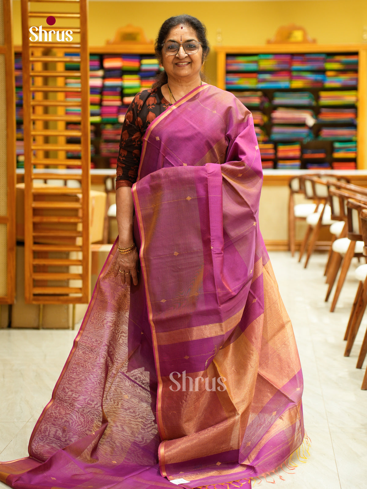 Kanchipuram-halfpure Saree - EFS05387 - Shop on Shrus.com