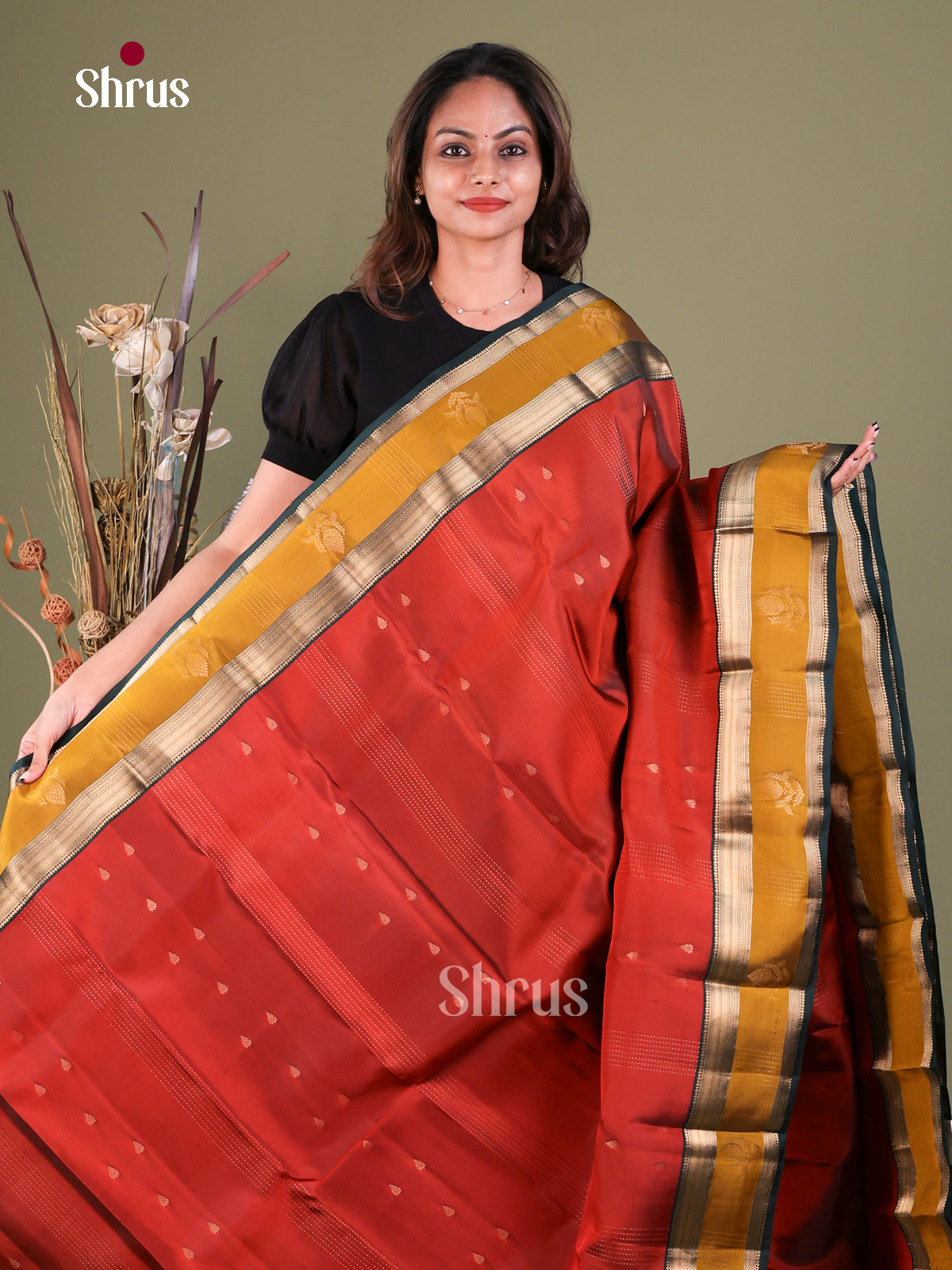 Kanchipuram-halfpure Saree - EFS05389 - Shop on Shrus.com