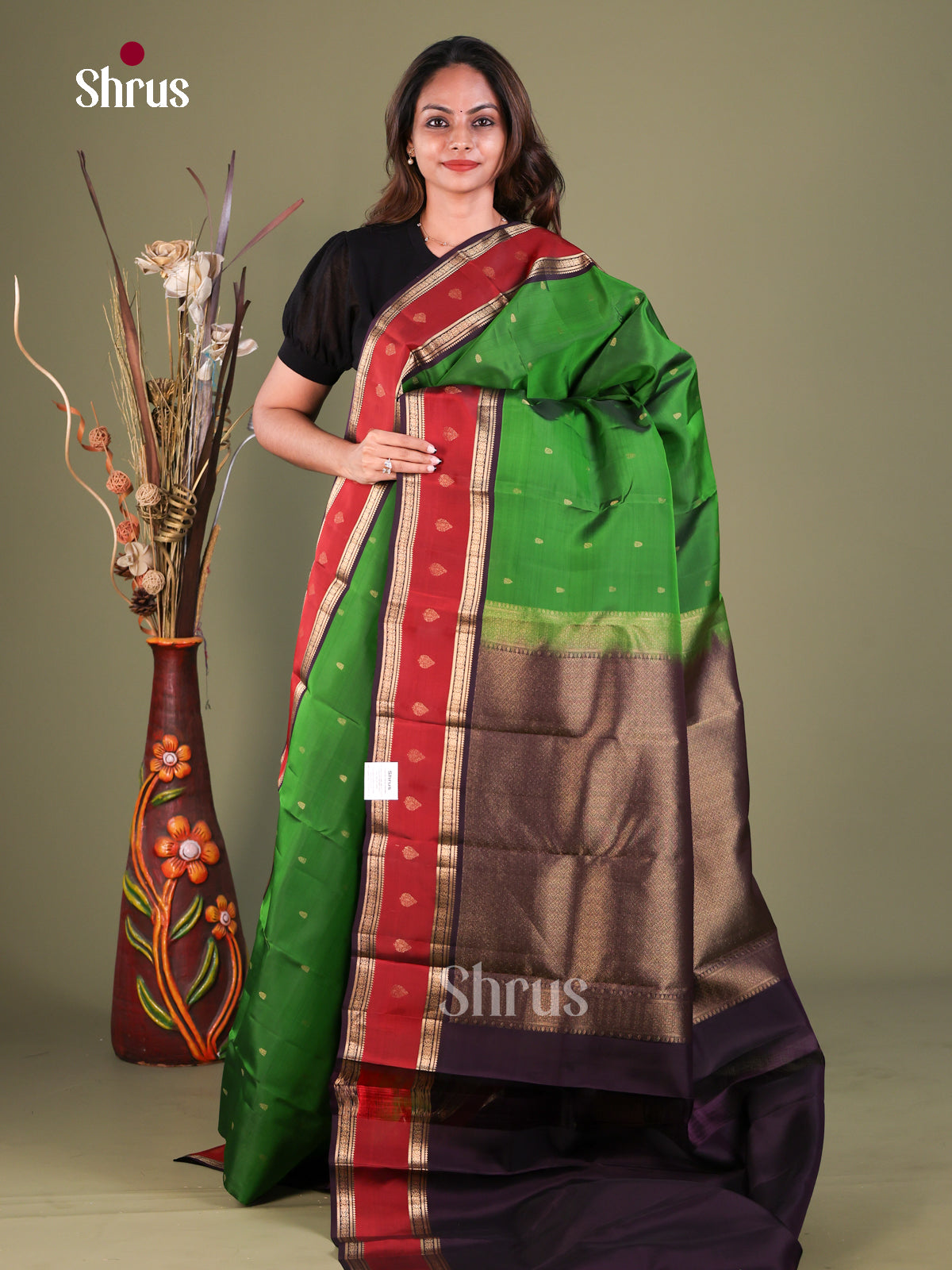 Kanchipuram-halfpure Saree - EFS05391 - Shop on Shrus.com