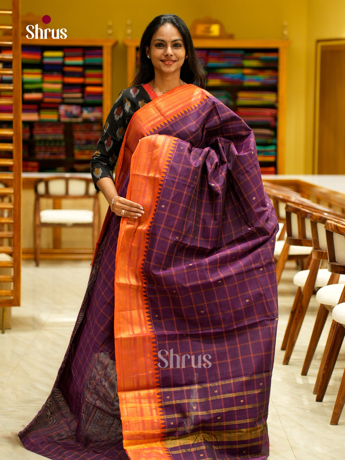 Chettinad Cotton Saree - EFS06180 - Shop on Shrus.com