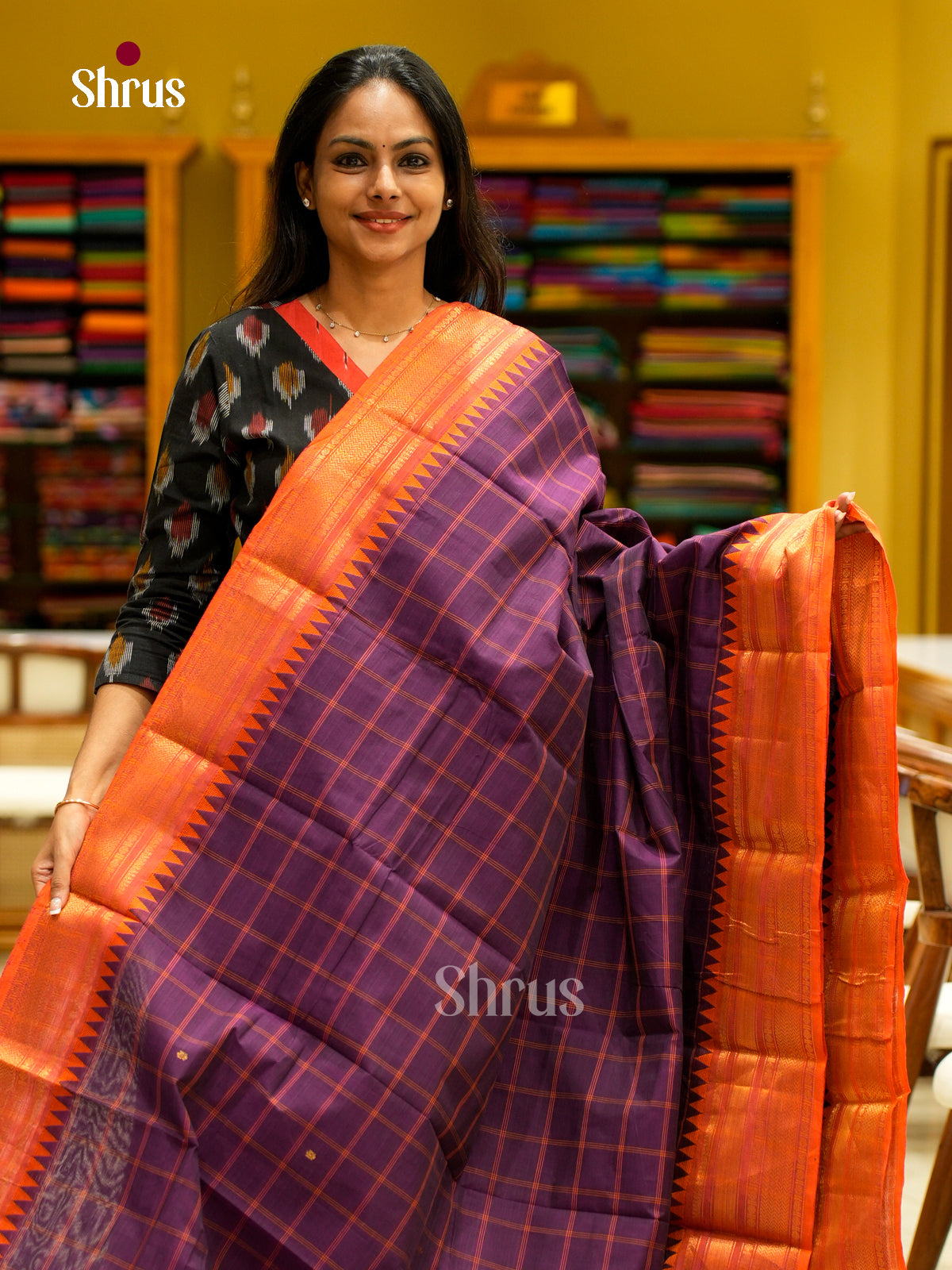 Chettinad Cotton Saree - EFS06180 - Shop on Shrus.com
