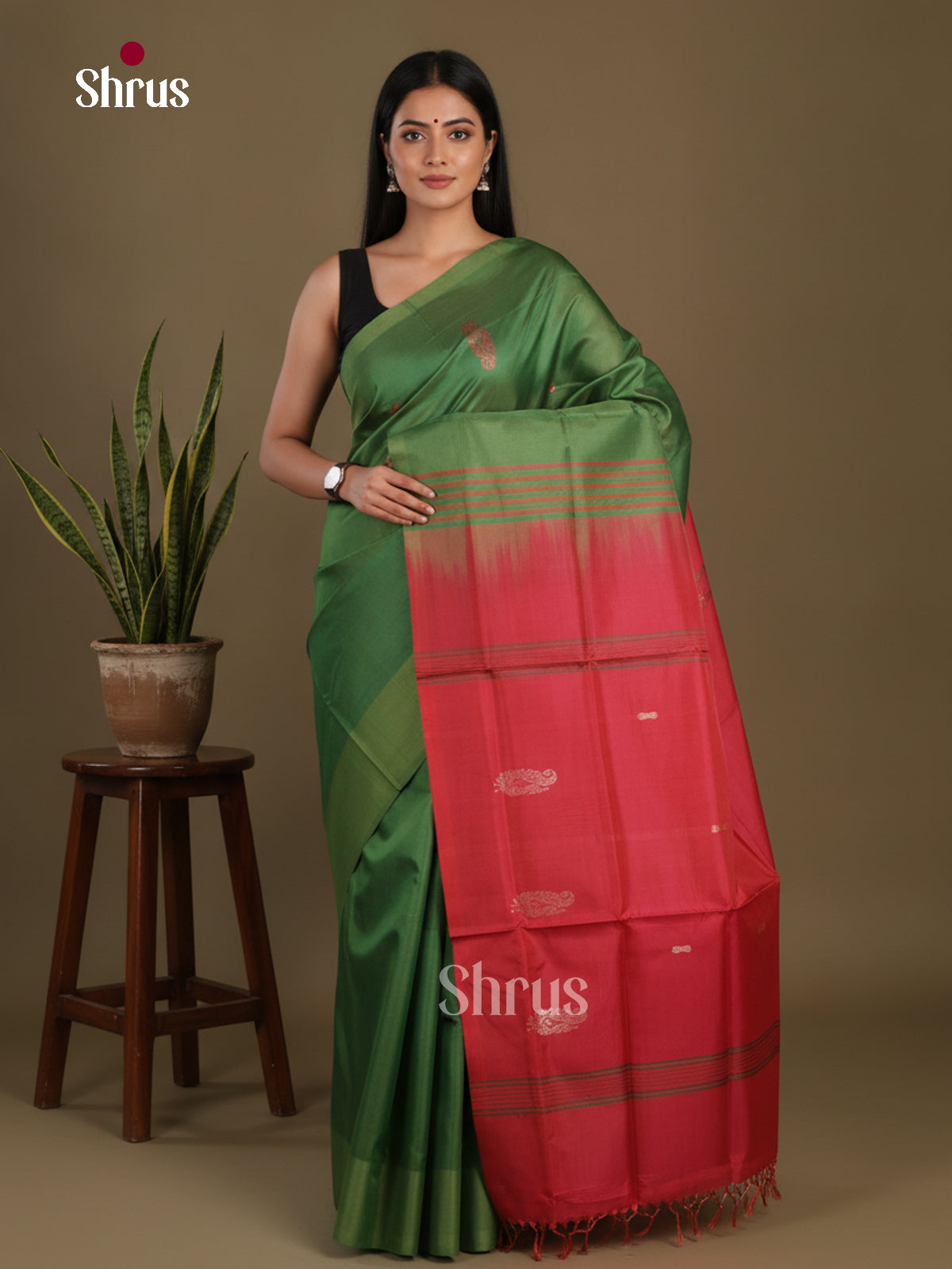 Banana Pith Saree - EFS08004 - Shop on Shrus.com