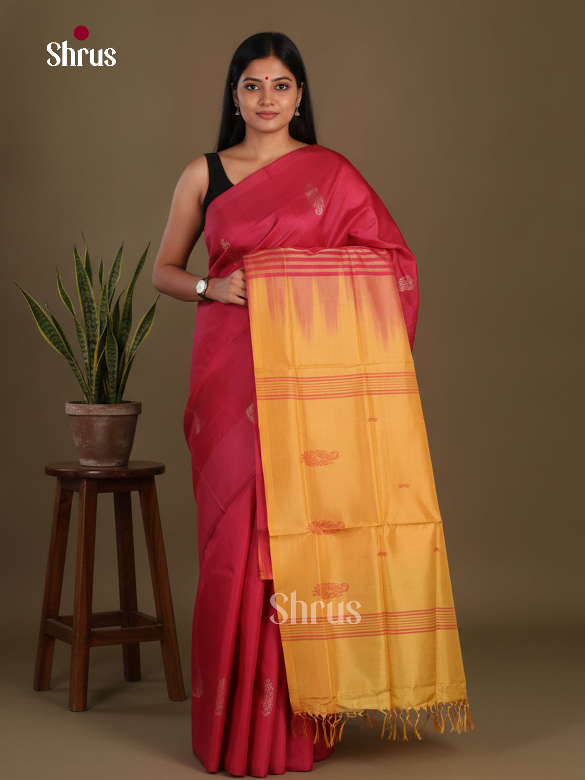 Banana Pith Saree - EFS08005 - Shop on Shrus.com