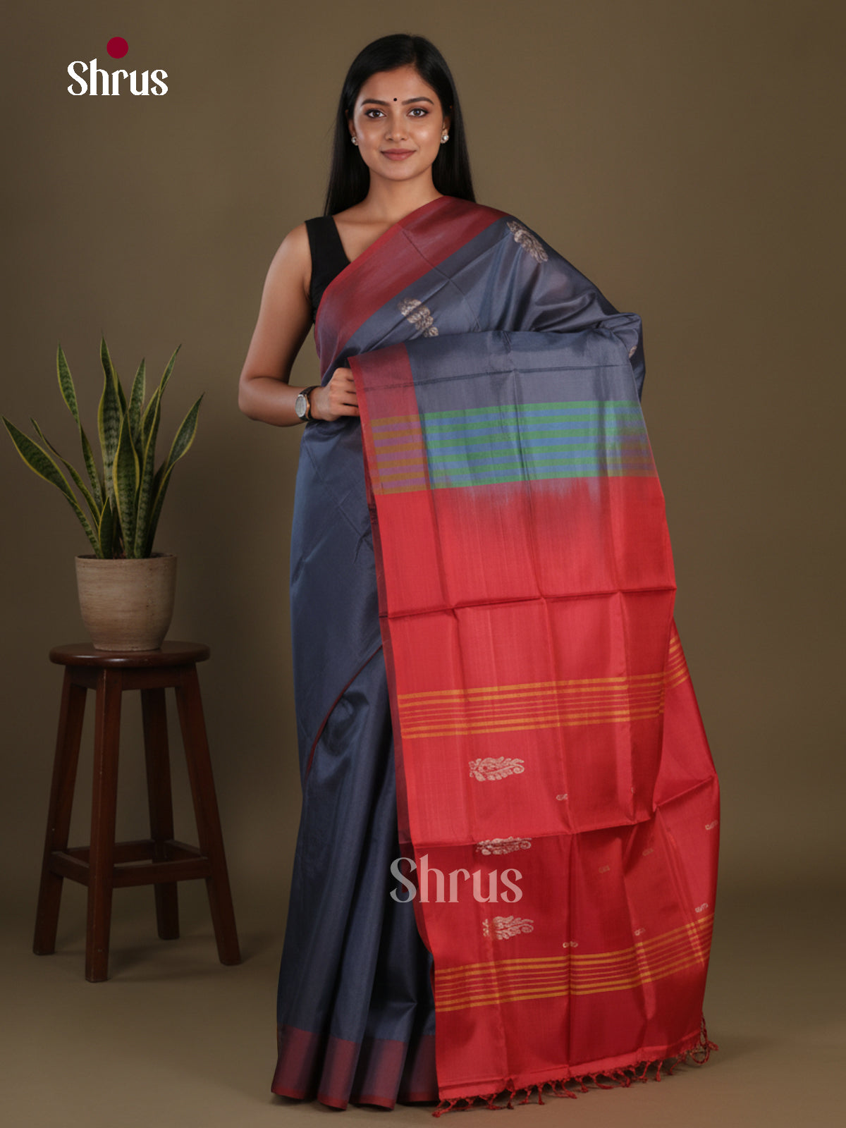 Banana Pith Saree - EFS08006 - Shop on Shrus.com