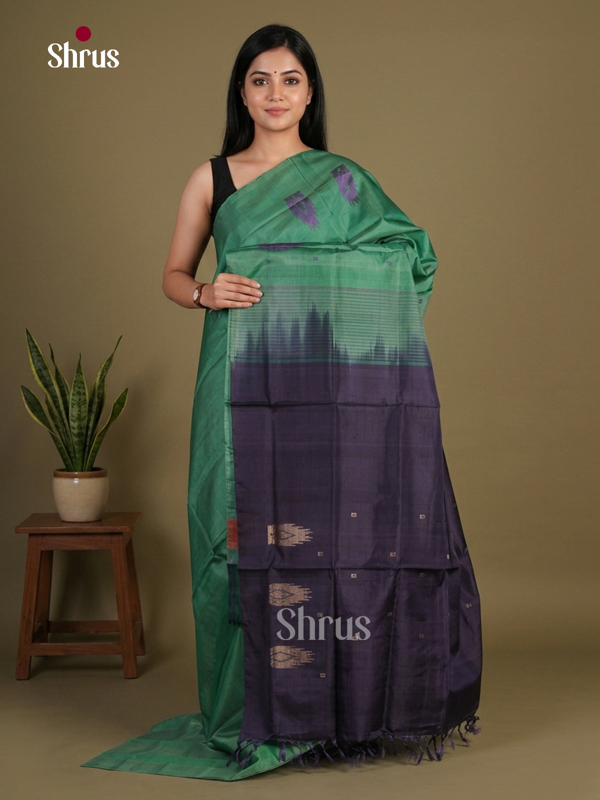 Banana Pith Saree - EFS08010 - Shop on Shrus.com