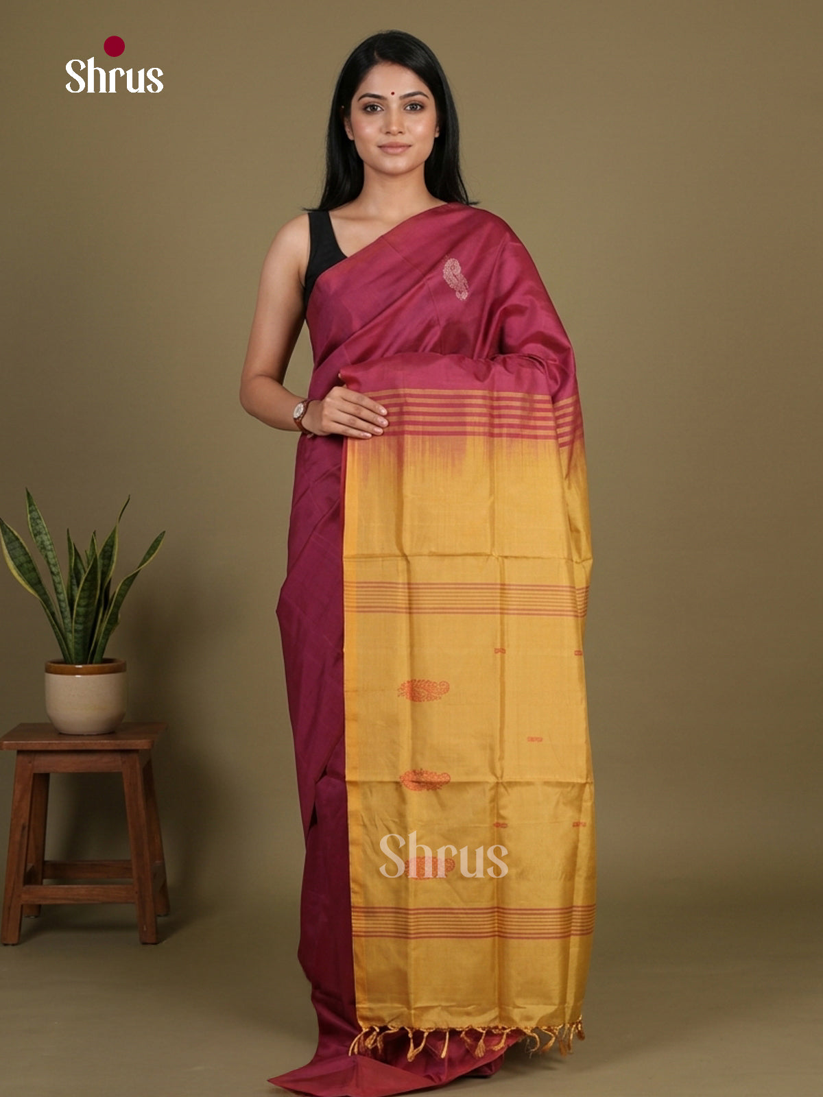 Banana Pith Saree - EFS08011 - Shop on Shrus.com