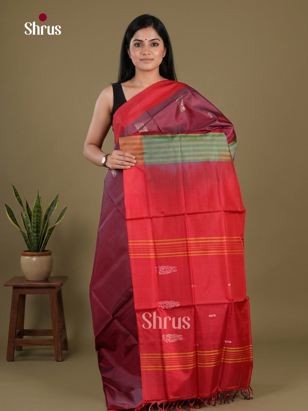 Banana Pith Saree - EFS08015 - Shop on Shrus.com