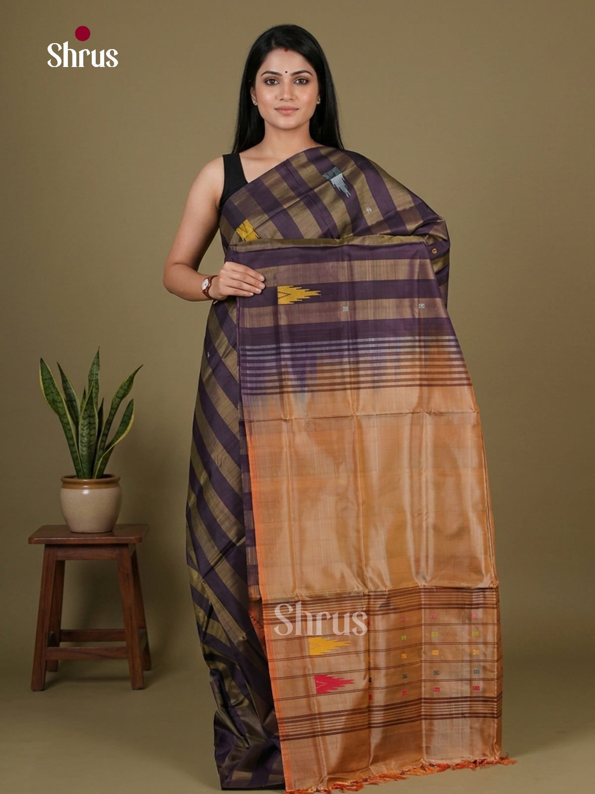 Banana Pith Saree - EFS08019 - Shop on Shrus.com