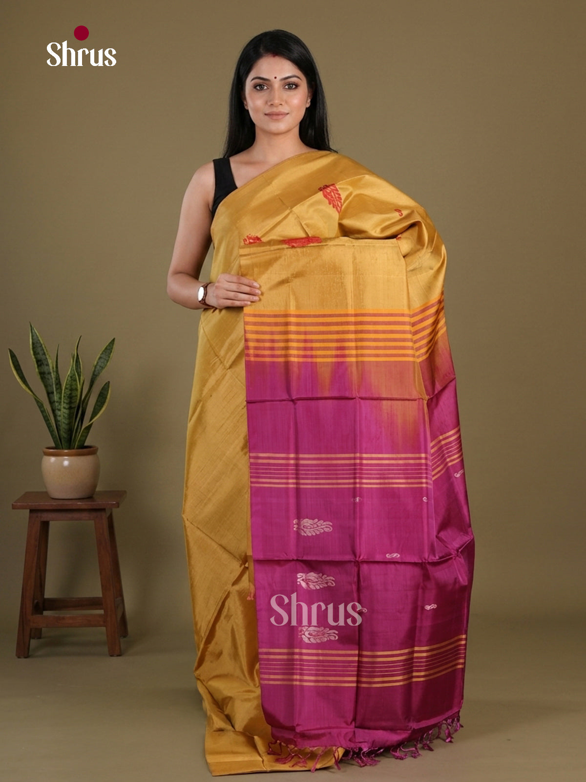 Banana Pith Saree - EFS08020 - Shop on Shrus.com