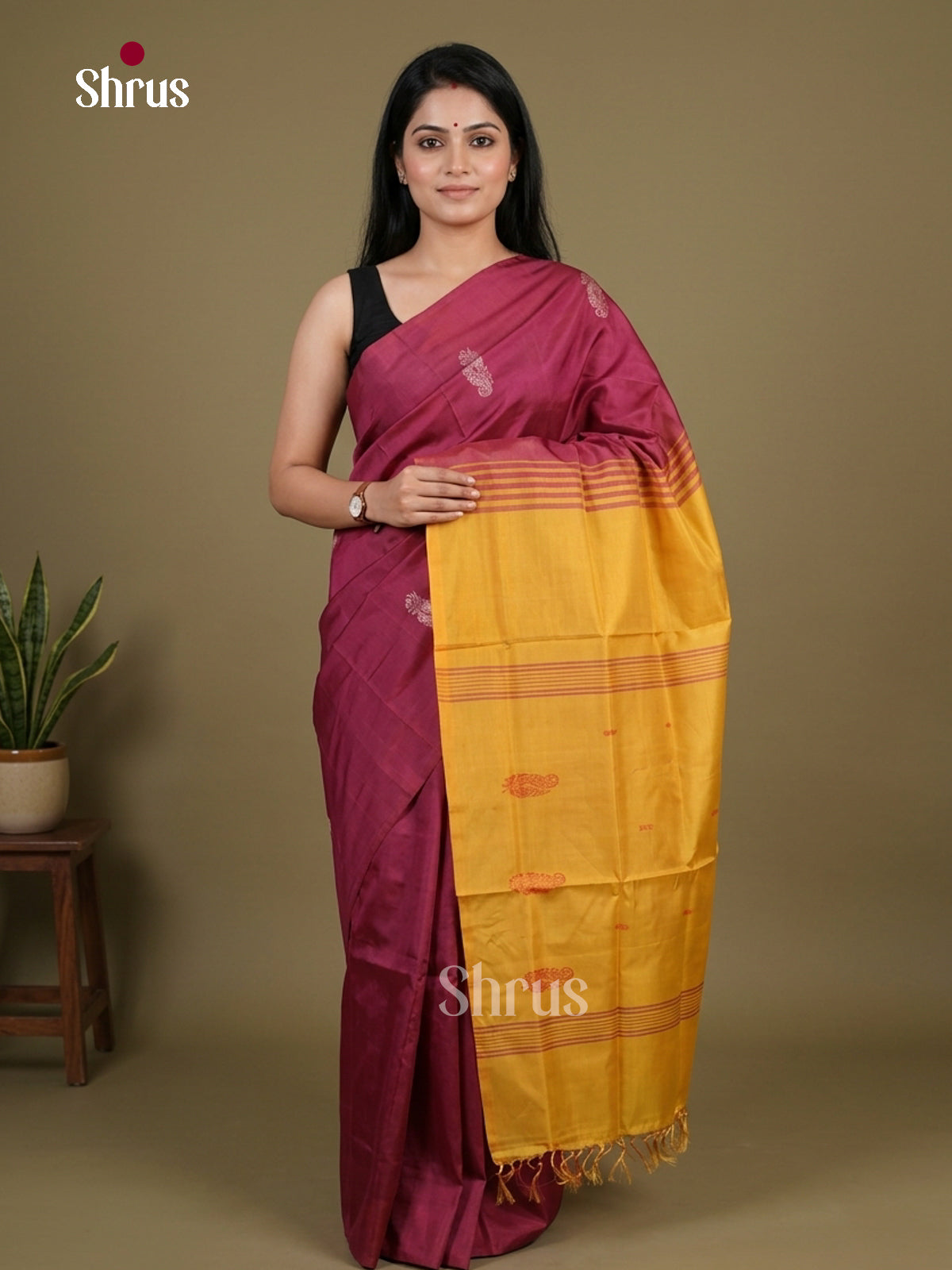 Banana Pith Saree - EFS08021 - Shop on Shrus.com