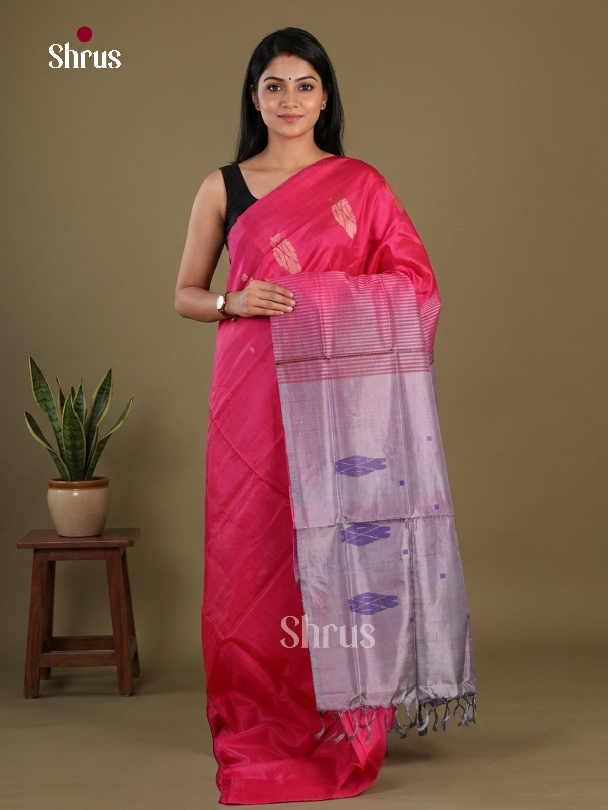 Banana Pith Saree - EFS08028 - Shop on Shrus.com