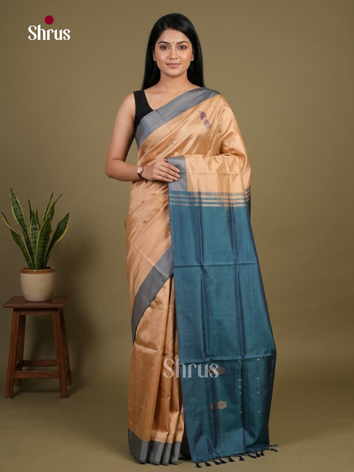 Banana Pith Saree - EFS08040 - Shop on Shrus.com