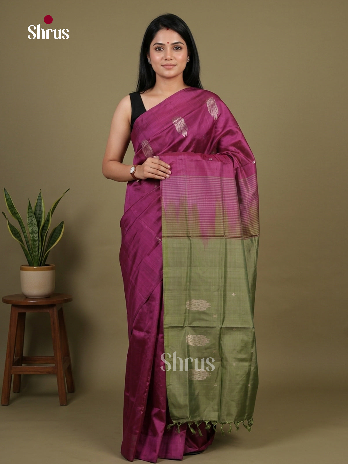 Banana Pith Saree - EFS08041 - Shop on Shrus.com
