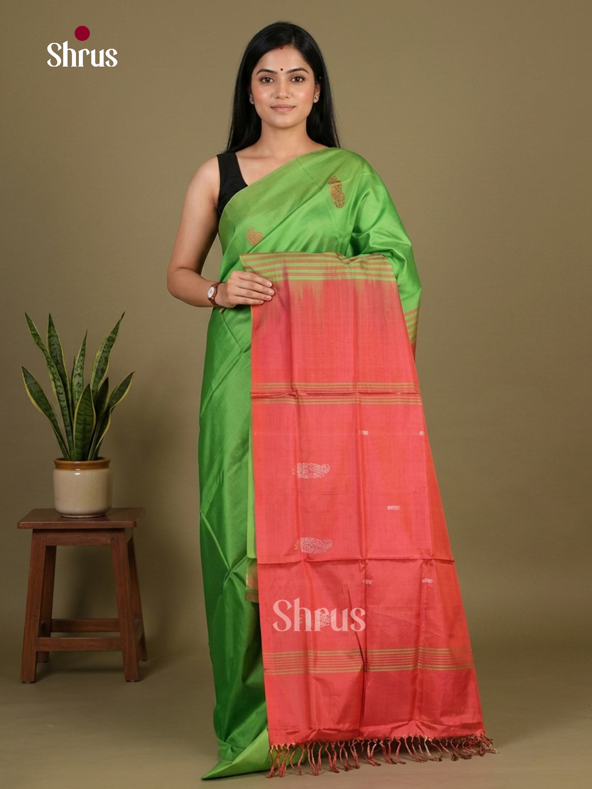 Banana Pith Saree - EFS08042 - Shop on Shrus.com